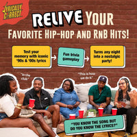 Lyrically Correct 90s and 2000s hip-hop and R&B music trivia card game box and cards - view 26