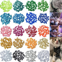 10x Colors / 100 pcs Cat Nail Caps - M