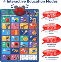 LEARNING BUGS Interactive ABC & 123s Talking Poster & Musical Wall - image 3
