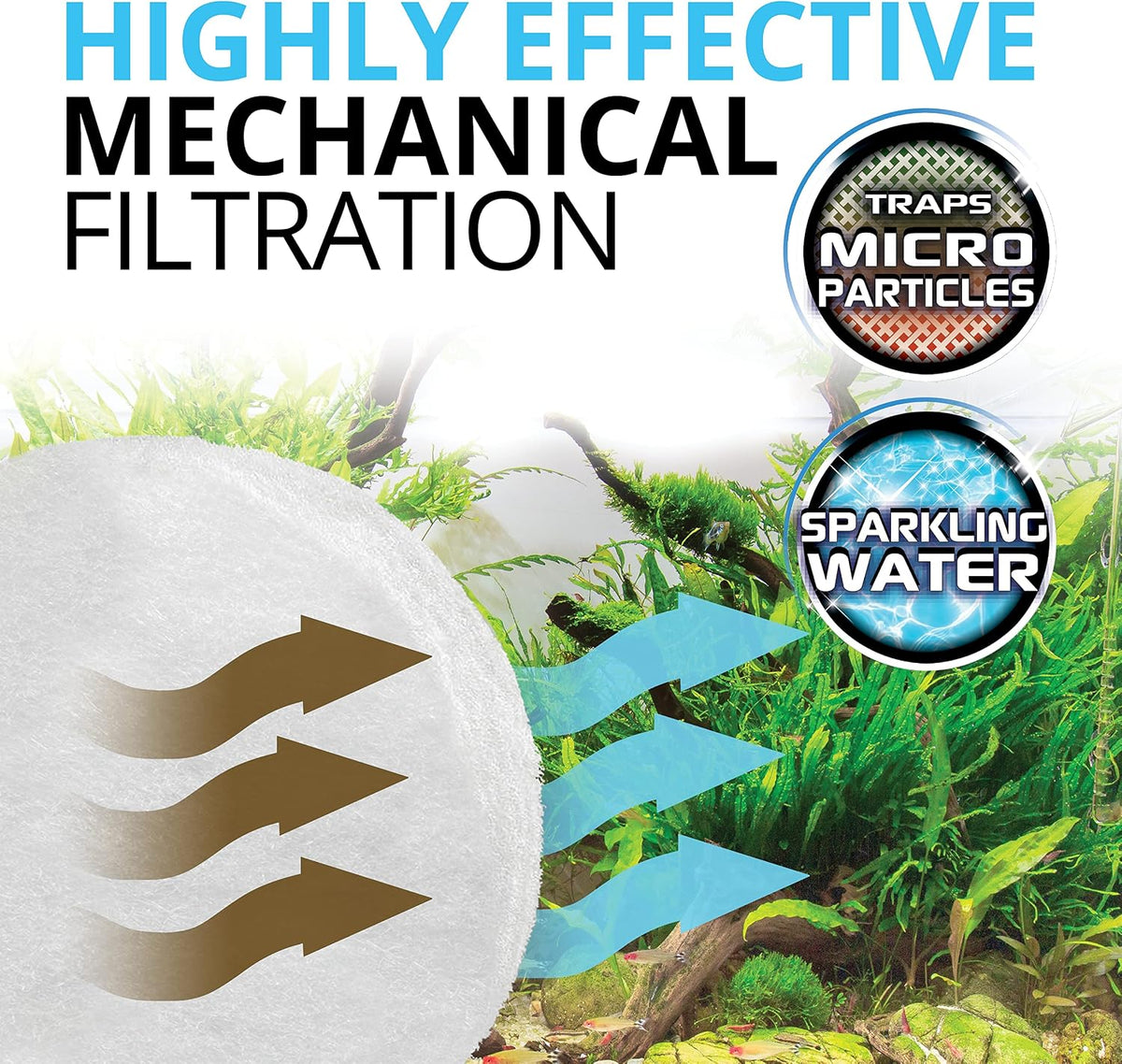 Fluval FX4/FX5/FX6 Bio-Foam, Replacement Aquarium Filter Media - FX5 (3 pack) / Quick-Clear - image 4