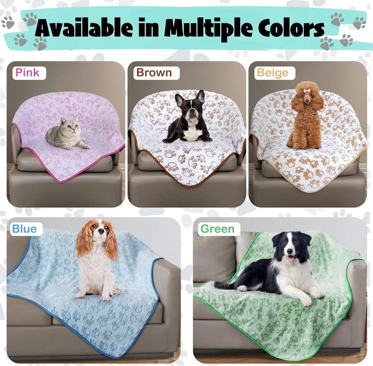 Stuffed Premium Soft Dog Blanket Washable - Brown / L(42x66") - image 4