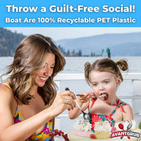 Super Fun Recyclable Banana Split Boats 50Pk. Best Long 12Oz - 100 Pack / 8 Oz - image 2