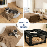 Pet Blanket for Dogs Cats - Brown / 40x50" - image 4
