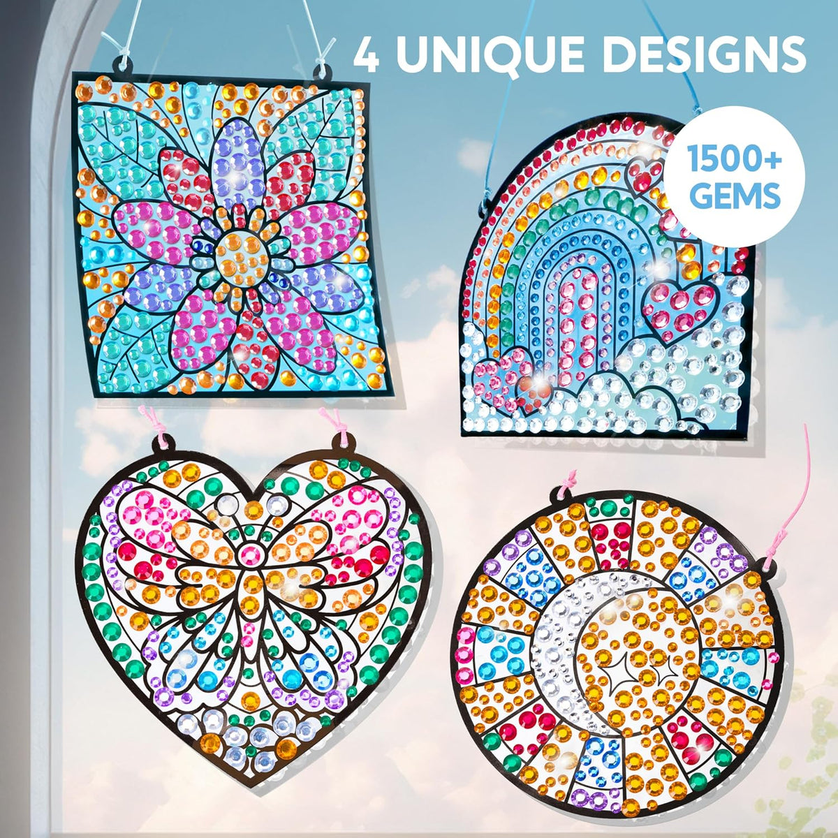 Klever Kits 4PCS Window Art Suncatcher Kits - Garden - image 2