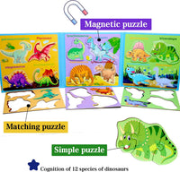 Magnetic Puzzles for Kids Ages 3-5 - Dinosaur - image 3