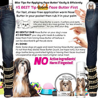 The Blissful Dog Lhasa Apso Nose Butter for Dry, Cracked Skin, Lick-Safe Dog Nose Balm with Moisturizing Shea Butter, Almond, Olive, and Essential Oils, Pet Supplies, Uncented, 2 oz.