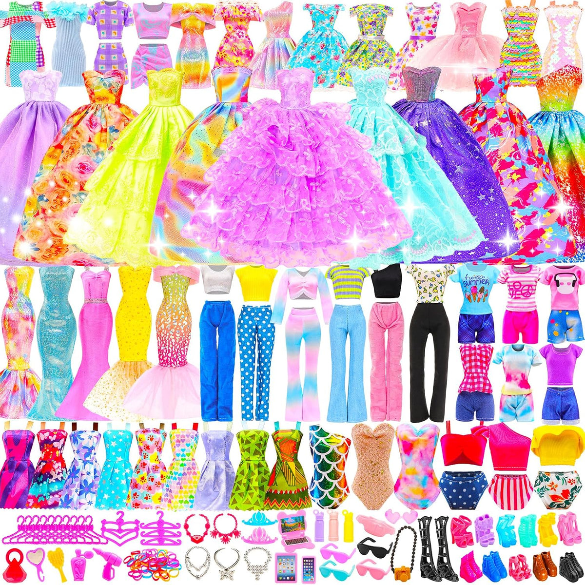 116 Pack Doll Clothes and Accessories for 11.5 inch Doll – Fun for Kids & Family - 11.5 inch