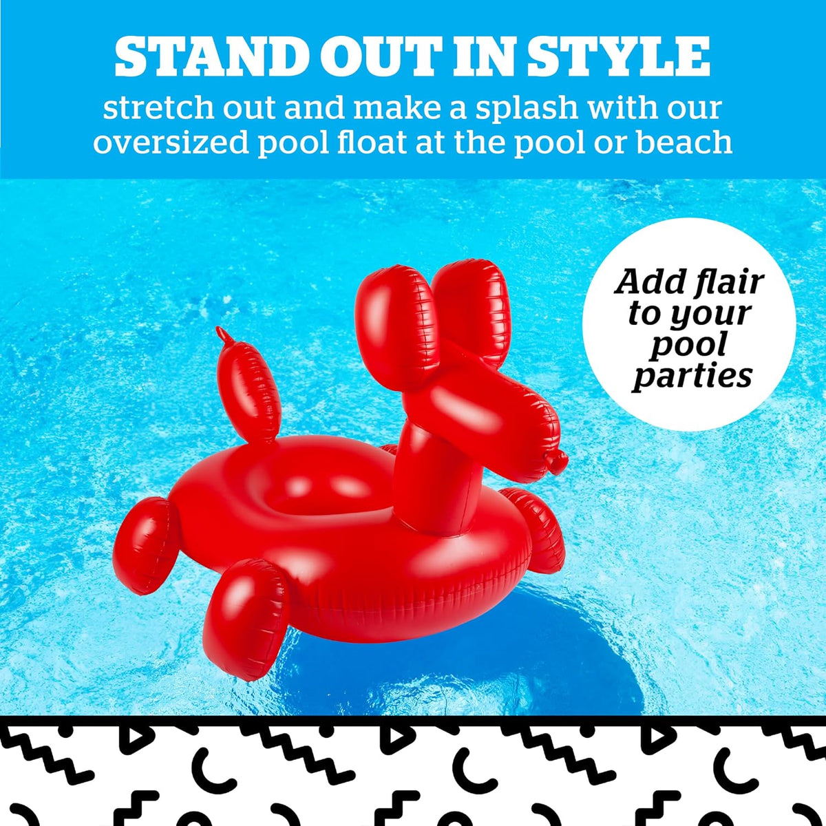 BigMouth Inc. Giant Balloon Animal Pool Float, Over 4' Wide - image 2