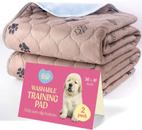 Super Absorbent Washable Pee Pads for Dogs - Rectangular - White / 36x41