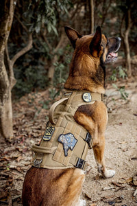 OneTigris Tactical Dog Harness with 5X Metal Buckle - M / Brown - image 3
