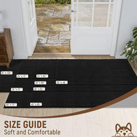 Absorbent Dog Door Mat for Muddy Paws - 120"L x 36"W x 1" Th / Black - image 2