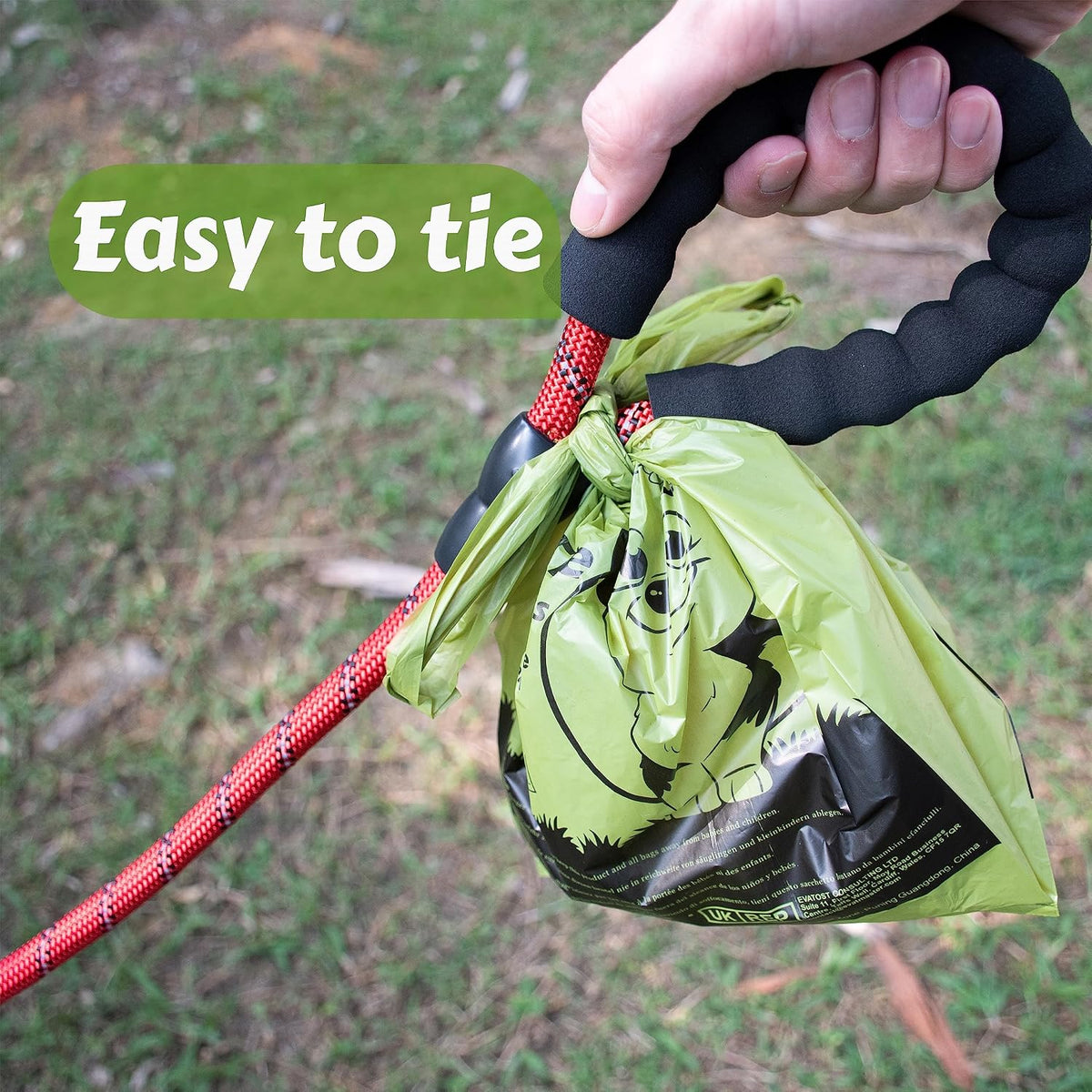 Tie Handles Dog Poo Bags, 440 Pet Poop Bags - 1 Count (Pack of 440) / Green+Yellow - image 2