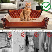 Sofa-Shaped Cat Scratching Couch & Lounge Bed - Thick Cardboard Cat Scratcher Pad (27.6" L x 12.4" W x 11.8" H)
