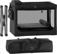 Noah & Paw XXL Collapsible Dog Crate, 42" - Black / 35.5"L x 25.2"W x 23.4"H