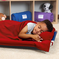 ROLLEE POLLEE Nap Sac Roll Up Napping Blanket with Attached Pillow - Red - image 4