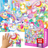 Giant Floor Puzzles for Kids Ages 4-6 - Unicorn