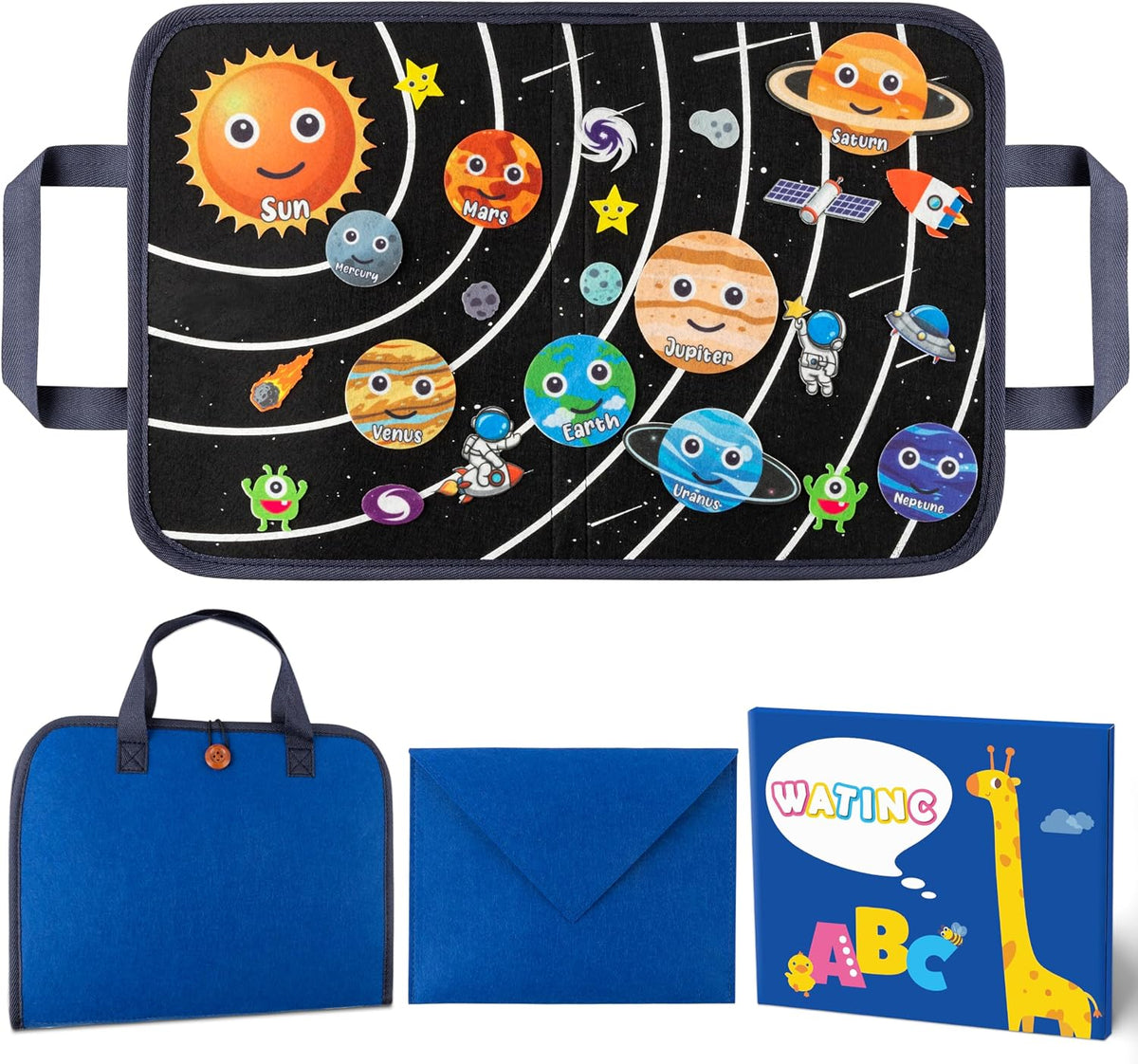 WATINC Travel Felt Board Story Set - Space