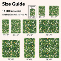 Washable Pee Pads for Dogs, Reusable Puppy Potty Training Pads - Yellow Daisy on Green / 18" ×24"(pack of 2) - image 4