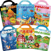 Kalysky 3 pack Halloween reusable sticker books for toddlers with handles - view 5