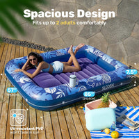 SLOOSH Inflatable Tanning Pool Lounger Float - Dark Blue / X-Large - image 2