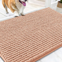 OLANLY Dog Door Mat for Muddy Paws 30x20 - 30" X 20" / Peach