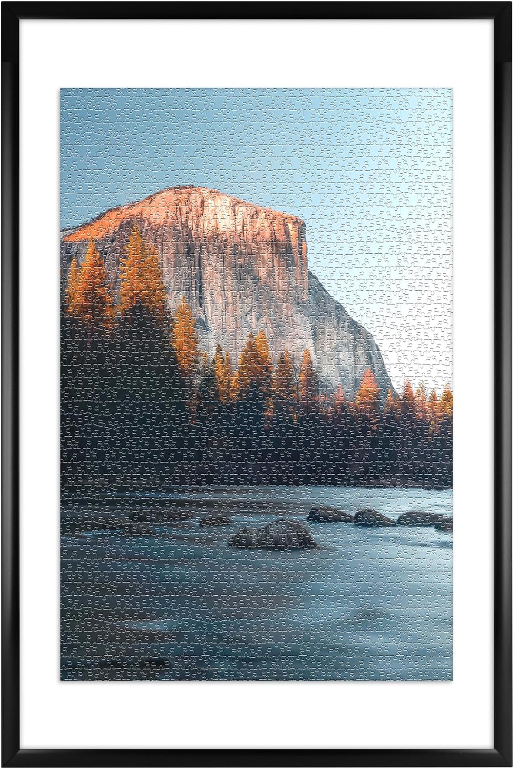 MCS Puzzle Frame, 20x27, Wall-Mounted - 24 x 36 in or smaller / Black