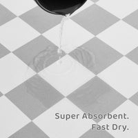 Checkered Dog Feeding Mat - 24"L x 16"W / Grey - image 4