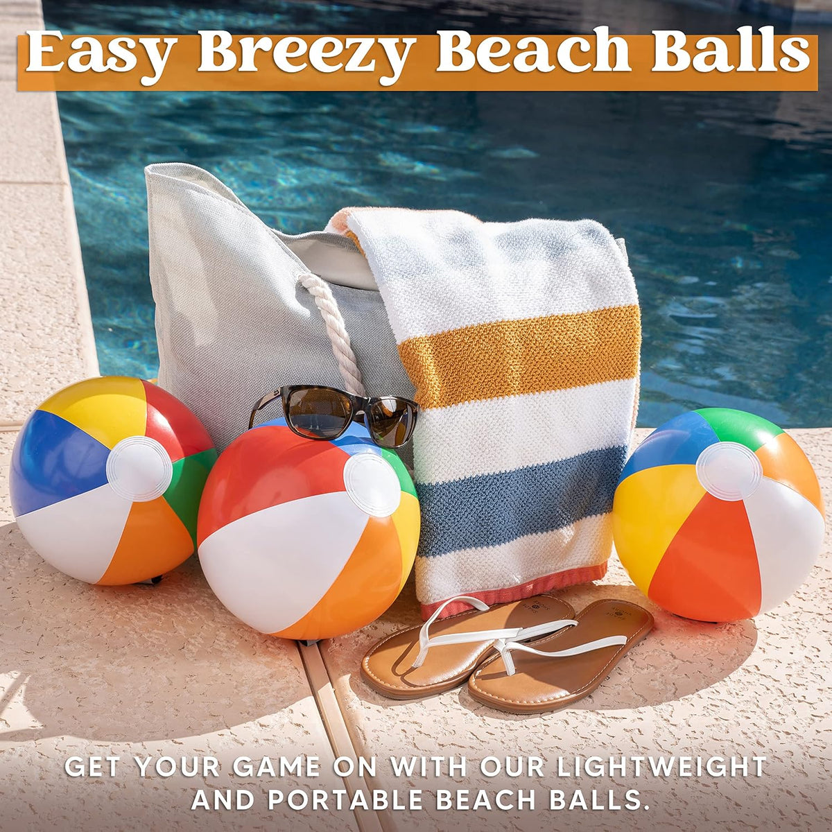 JOYIN 12-Pack 12“ Beach Balls - 16-inch - image 3