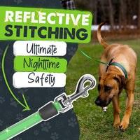 Mighty Paw Retractable Dog Leash, for Large Dogs, Auto-Locking - Deluxe Green / 50 - 110 lbs - image 3