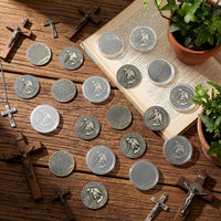 Nosiny 20 Pcs Armor of God Coins Metal Christian Challenge Coins - Ancient Style 2 - image 4