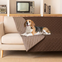 gogobunny 100% Double Sided Waterproof Dog Blanket Soft Pet Bed Cover - 52x82 Inch (Pack of 1) / Dark Chocolate/Light Chocolate