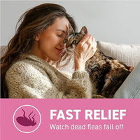 Capstar (nitenpyram) for Cats, Fast-Acting Oral Flea Treatment for Cats 2-25 lbs, Vet-Recommended Flea Medication Tablets Start Killing Fleas in 30 Minutes, 12 Doses