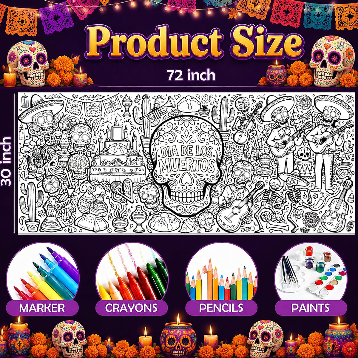 OHOME Halloween Crafts for Kids - Dia De Los Muertos - image 2