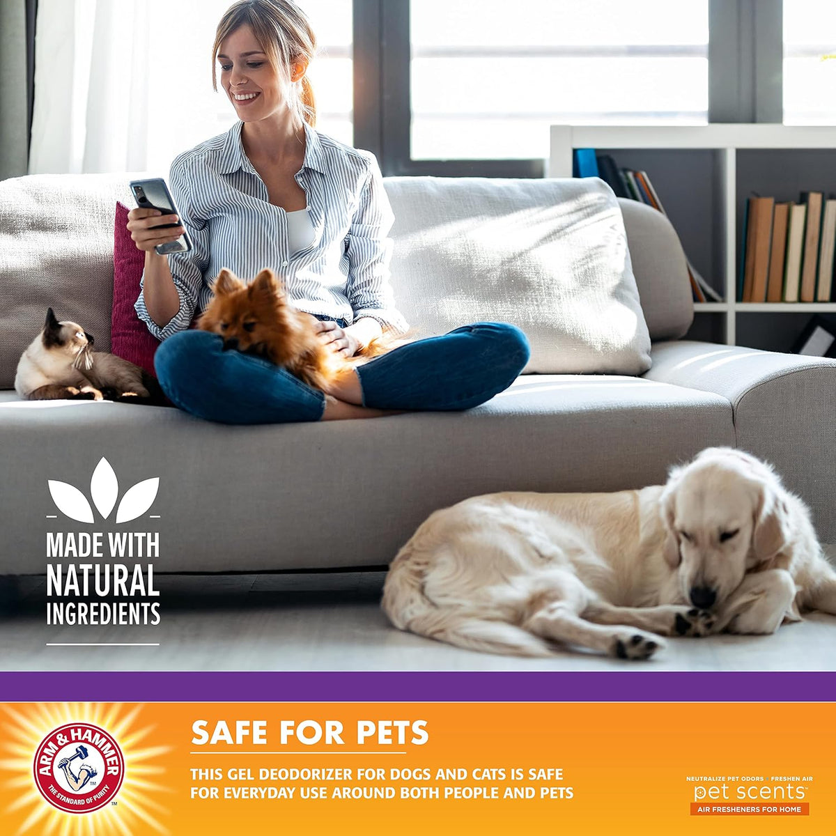 Arm & Hammer Pet Scents Deodorizing Gel Beads, Lavender Fields - Lavender / 12 Ounce (Pack of 1) - image 3