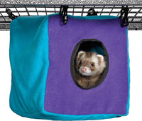 MidWest Homes for Pets Ferret Nation Exit Ramp & Cover for Ferret - 8.5"L x 8.5"W x 9.0"H / Teal and Purple