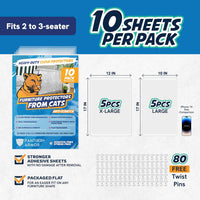 Panther Armor Cat Furniture Protector - Gloss (1-Side Furniture Protector) / 10 Sheets - image 2
