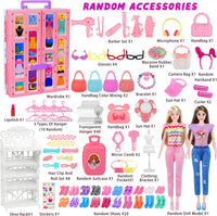 135 Pcs Doll Clothes and Accessories with Doll - MT003A - image 3
