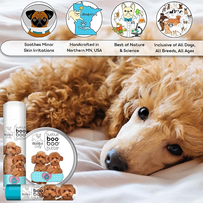 The Blissful Dog .50 oz Tube Poodle Booboo Butter