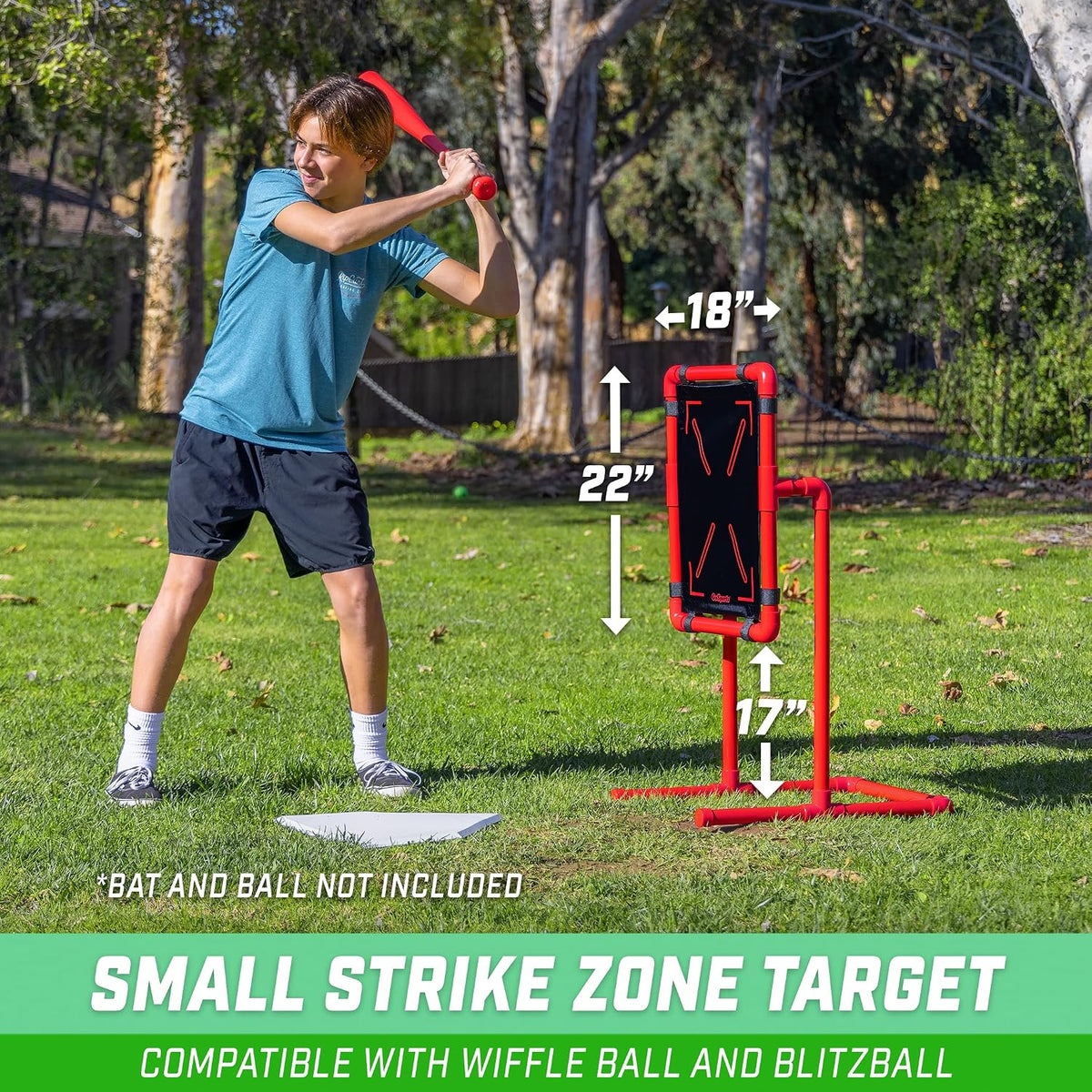 GoSports Baseball Strike Zone Target for Plastic Balls - Small 22" x 18" - image 3