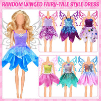 BYMORE 12 Set Doll Clothes Kit, Include Fashion Dresses - image 2