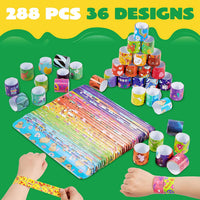 JOYIN 288 Pcs Slap Bracelets for Kids - 48 - image 2