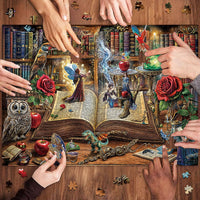 1000 Piece Puzzles for Adults, Premium Magic Book Jigsaw Puzzle – Fun for Kids & Family - Magic Book - image 3