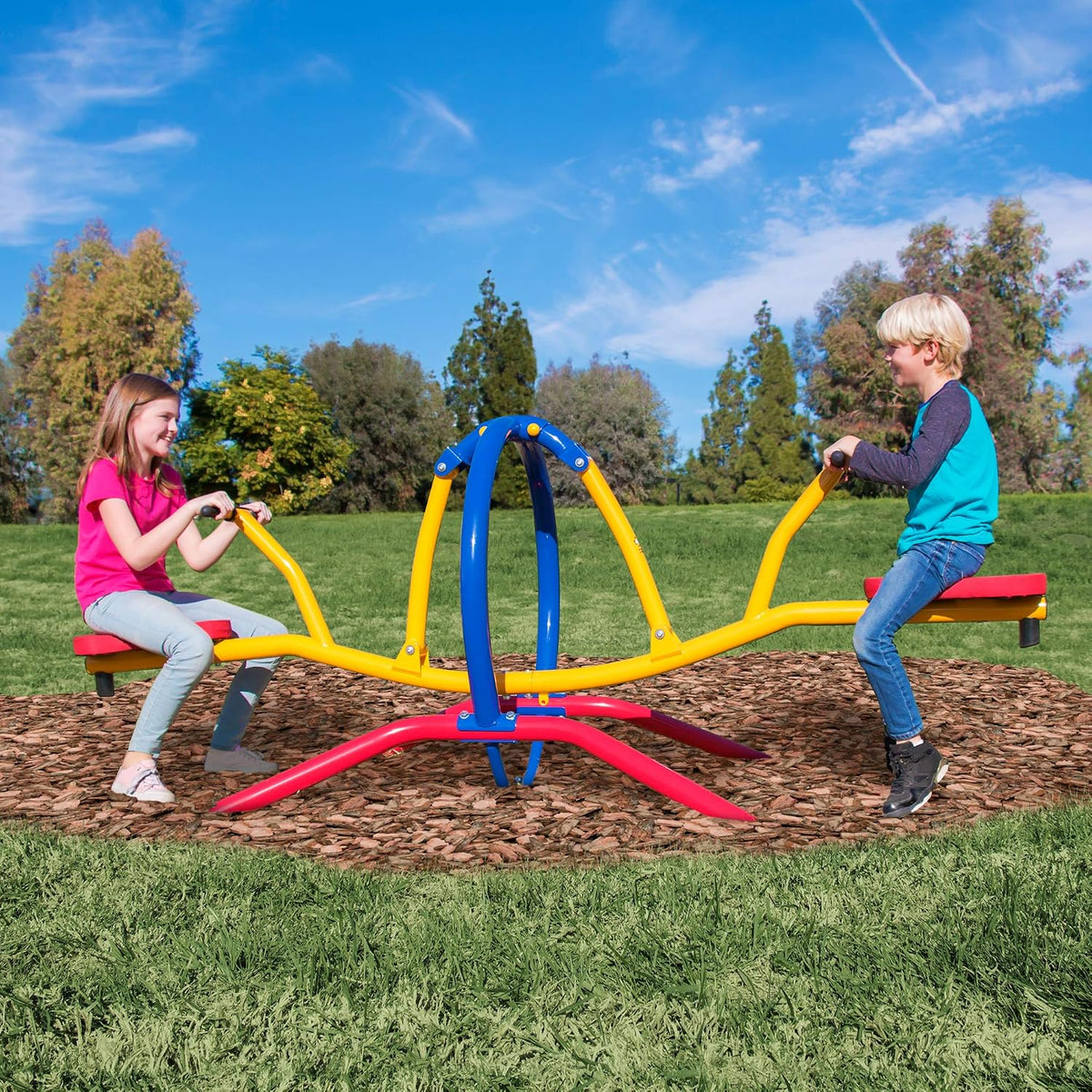 Gym Dandy Classic Kids Seesaw Backyard Teeter Totter Bump Absorber - Pendulum TT-320