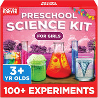 Doctor Jupiter Girls' First Science Experiments Kit for Kids Ages 4+ – Fun for Kids & Family - Preschool Science Kit for Girls: 3+