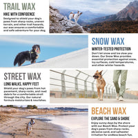 Dog Paw Protector for Hot Pavement, Asphalt, Streets & Sidewalks – Essentials for Dogs - Bundle - All 4 Waxes - image 3