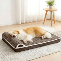 Orthopedic Large Dog Bed Pillow Pet Sofa Bed 36''X24'' Grey – Essentials for Dogs - Taupe / 42"L x 28"W x 3.5"Th