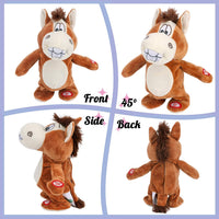 Hopearl Talking Singing Cowgirl Repeats What You Say Girl Walking - Donkey - image 3