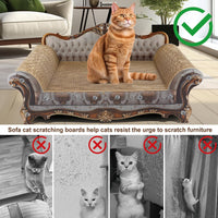 Sofa Shaped Cat Scratching Couch - 23 "L X 12.2" W X 10.6 "H - image 3
