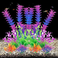 AQUANEAT Artificial Fish Tank Plants - Purple Multi - image 2