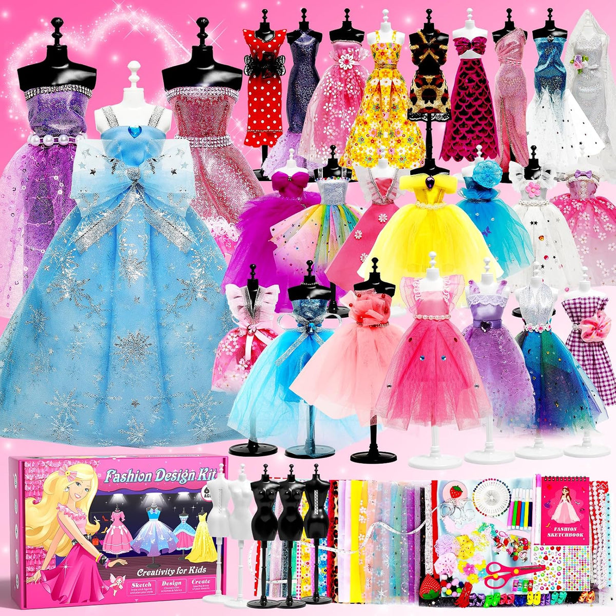 Axirata 1500+PCS Fashion Designer Kit for Girls with Fashion - 1500+PCS Fashion Design Kit